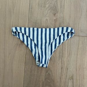 amuse society lorena striped swim bottoms, size XS
